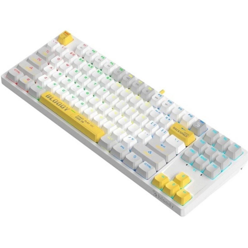 Клавиатура  A4Tech S87 USB  ENERGY WHITE