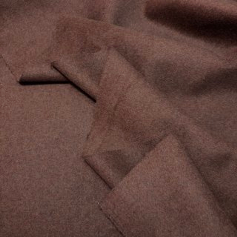 Ткань Пальтовая Шерсть Жженая Карамель