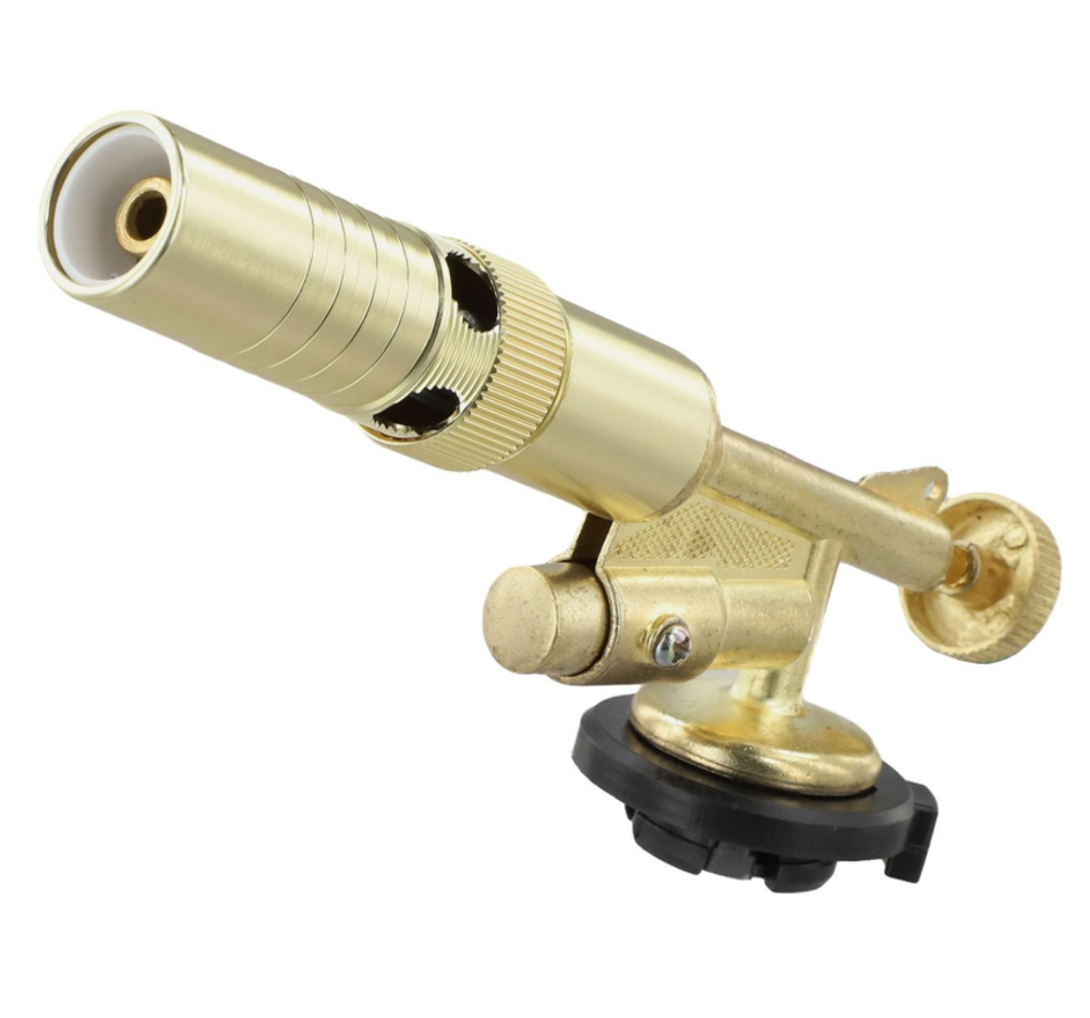 Газовая горелка с пьезоподжигом, латунь, до 1300 градусов