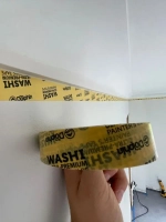 Скотч малярный (лента) на японской рисовой бумаге, Blue Dolphin WASHI (Блю Долфин), Желтый, 25мм *50м
