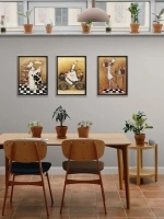 Картина на натуральном холсте "Веселый повар" 35*45 см