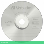 CD-R диск Verbatim AZO Crystal Jewel Case 10шт (43327)