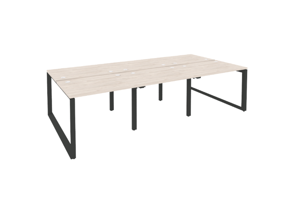 Рабочая станция на О-образном металлическом каркасе 6 мест 1475 Onix