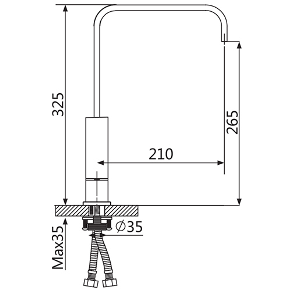 Смеситель для кухни Oute T46 T4613B