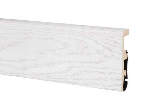 Плинтус дюрополимерный Arbiton Integra HDPS 03 Снежный ясень 80х20х2400 мм