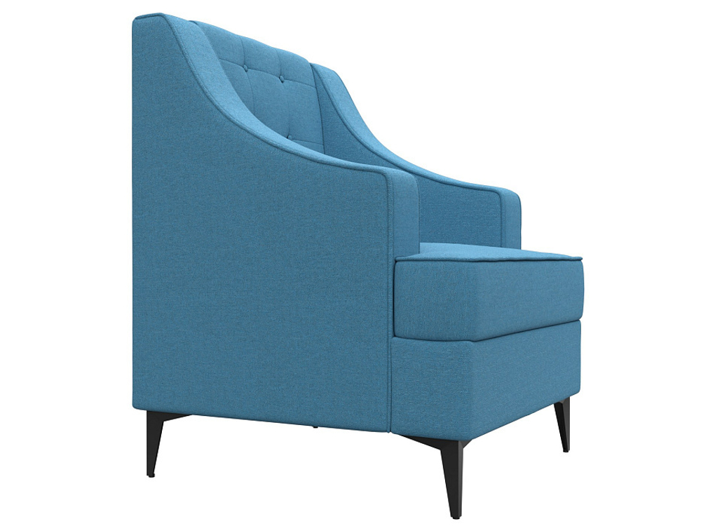 Кресло Марк, Амур 10 голубой, Рогожка, 126024