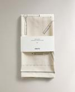 ZARA HOME НАБОР КУХОННЫХ САЛФЕТОК ИЗ ХЛОПКА (НАБОР ИЗ 2 ШТ.), СВЕТЛО-БЕЖЕВЫЙ