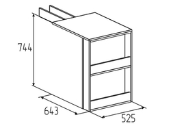 Стол приставной угловой Лойс 86