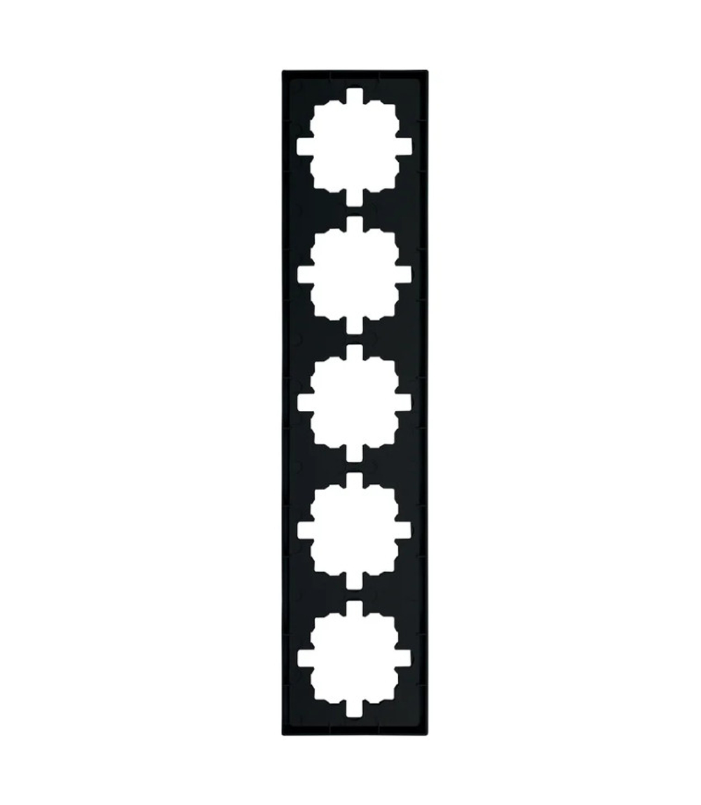 Рамка 5-ая LEZARD ZIMA горизонтальная б/вставок черный бархат