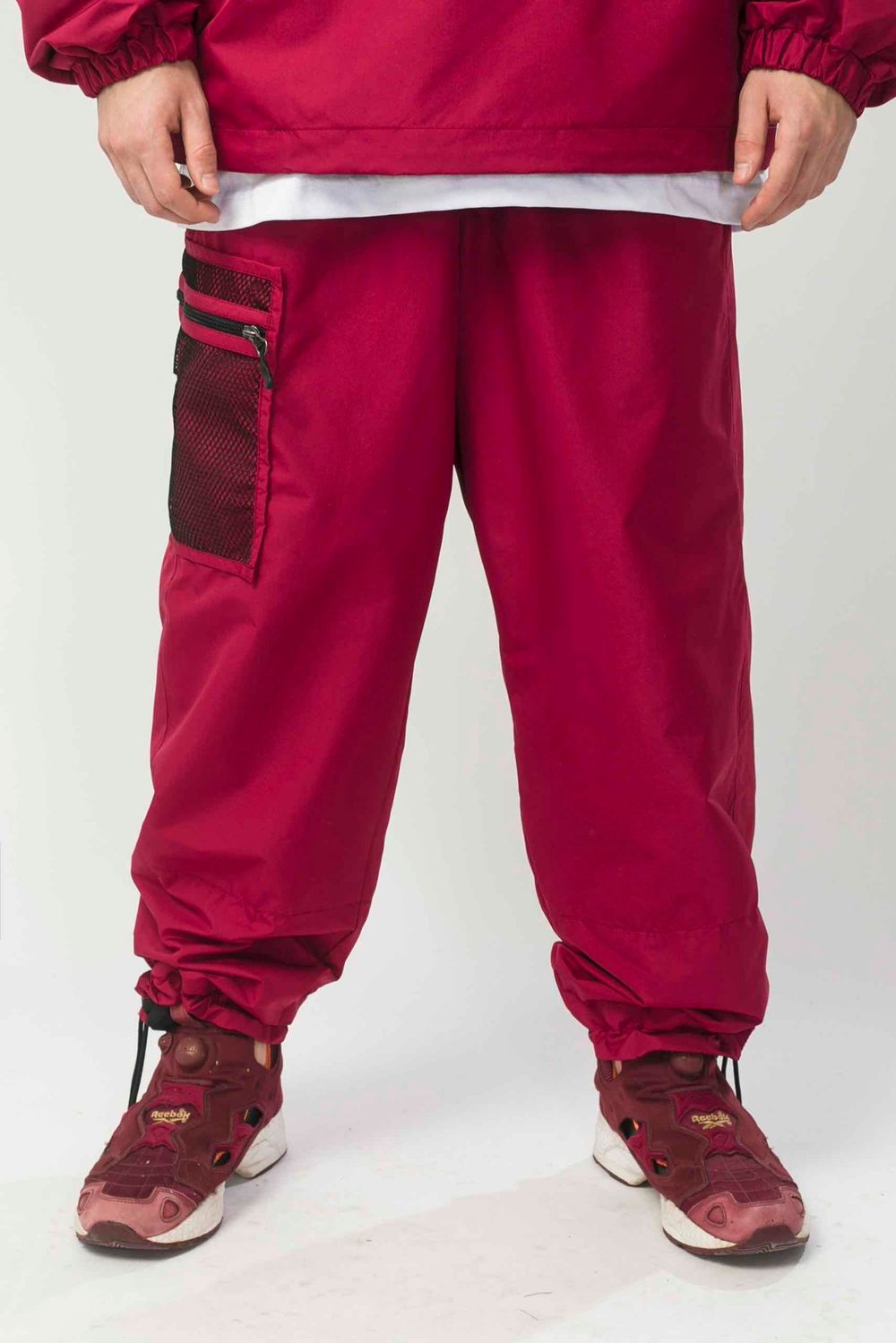 Штаны Codered Square Pants Wide бордовые