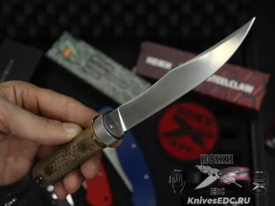 Складной нож Reptilian Кабальеро-02 сталь D2, рукоять G10 + микарта