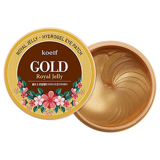 Koelf Патчи гидрогелевые c золотом и маточным молочком - Gold & royal jelly eye patch, 60шт