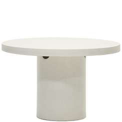 Стол Aiguablava, Ø120 см, белый цемент