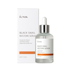 IUNIK Black Snail Restore Serum cыворотка с муцином черной улитки для обновления кожи