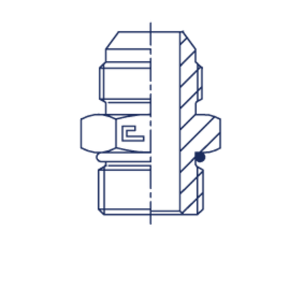 Штуцер FRLG JIC 3/4" UNF3/4"