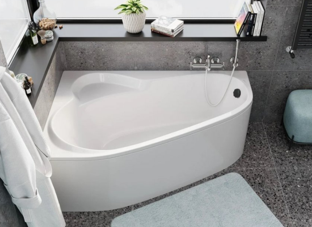 Акриловая ванна VAGNERPLAST SELENA 160x105 Left