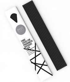 Палочки для ароматического диффузора фибра 25 см черные, Bago home