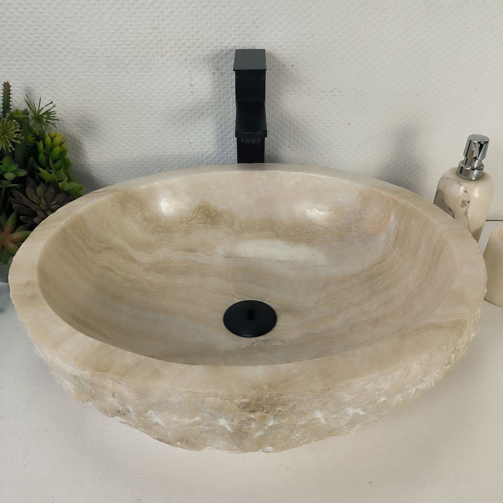 Раковина из оникса Erozy White EO-64259 52*42*15 0213