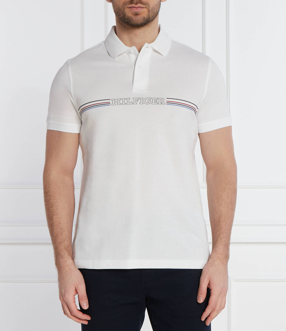 Поло Tommy Hilfiger - белый(MW0MW34769)