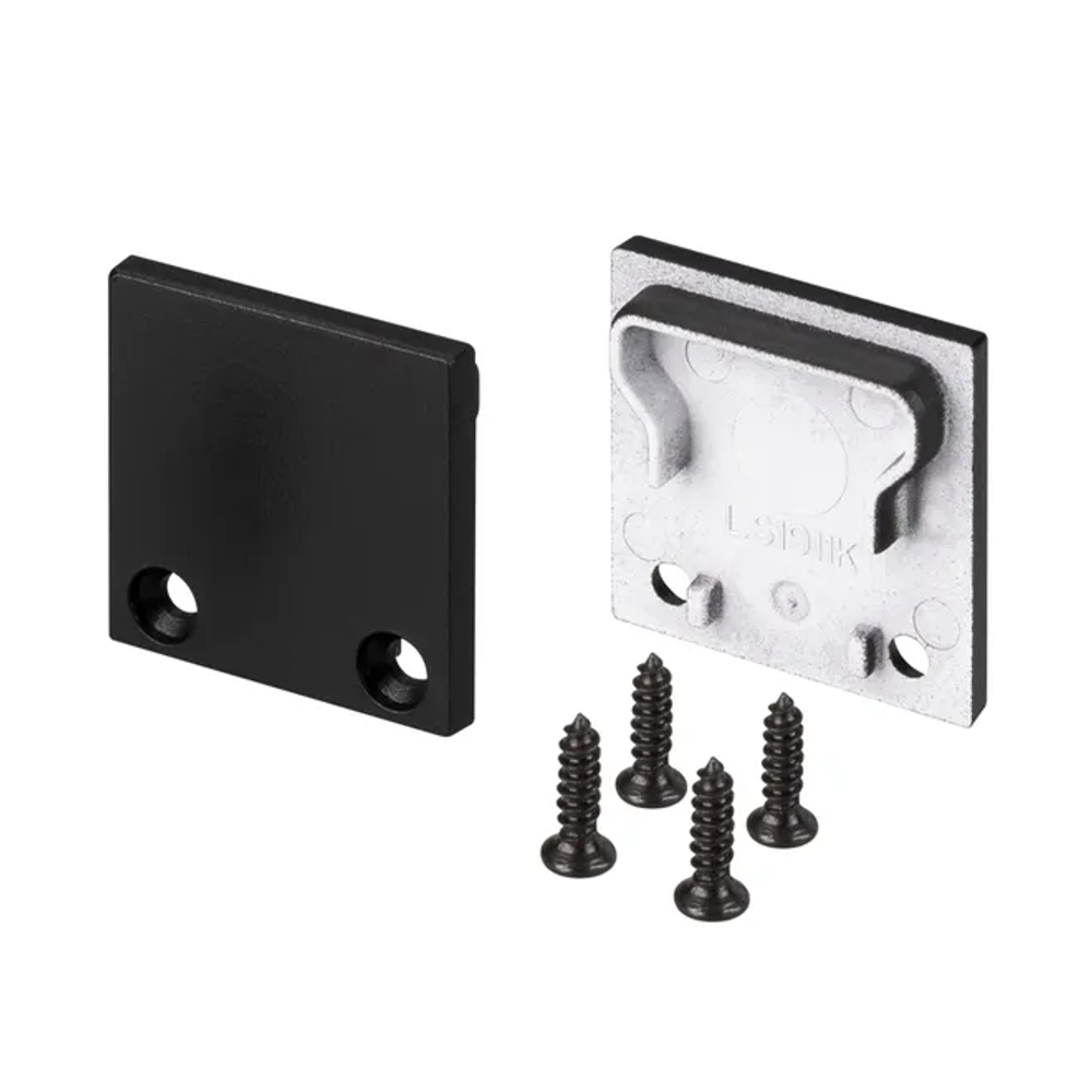 Заглушка SL-LINE-2011M SQUARE BLACK глухая (Arlight, Пластик) 029180