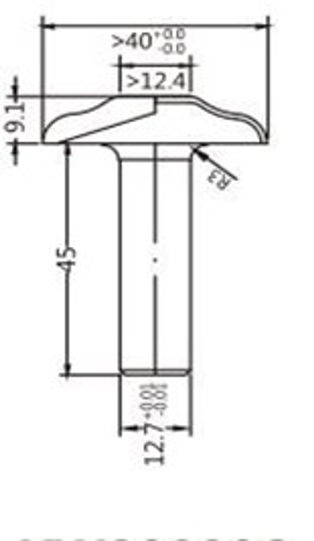 Фреза алмазная филеночная D.40x9,1x54,1 S.12 Z=2