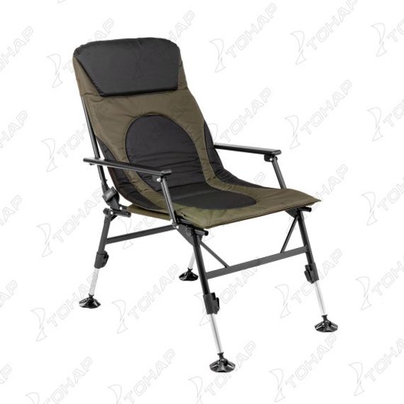 Кресло-шезлонг карповое с подлокотниками (PR-HF21014A) PR