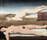 Поль Дельво. 1935. Сон. 150 х 175. Холст, масло. Частное собрание.