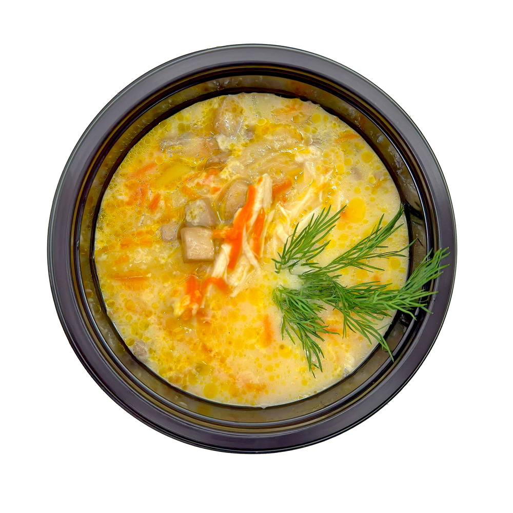 Сырный суп с курицей