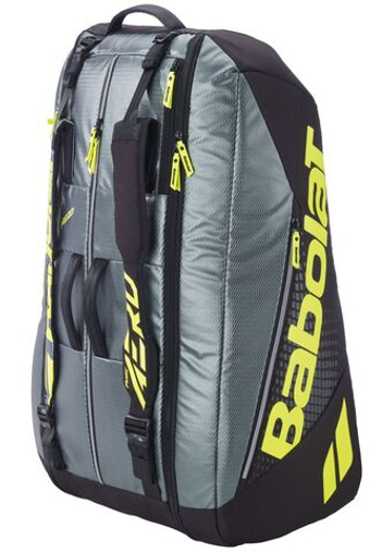 Сумка теннисная Babolat Pure Aero RHX12 10th Gen - metallic dark forest/yellow