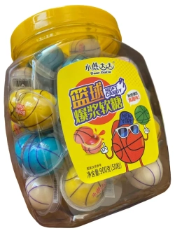 Баскетбольные мячи с фруктовой начинкой 18 гх50 шт