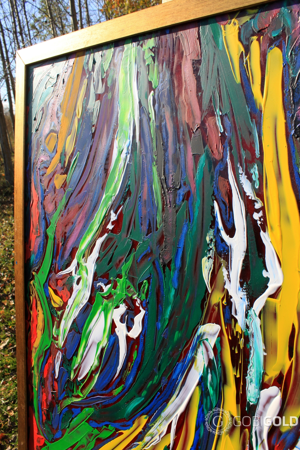 Картина ручной работы "НАДЕЖДА" (абстракция) - 2-х сторонняя