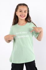 Фуфайка (футболка) для девочки Кэш-1 Виотекс ЗЕЛЁНЫЙ