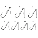 Крючок CF Micro jig BH (Baitholder) hook с большим ушком