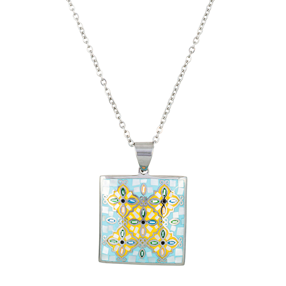 Колье Fiore Luna ENAMEL BLUE BP03194-4 M/S