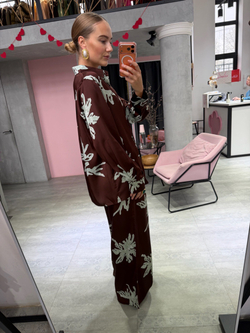 Шелковый костюм Coral Bay шоколад