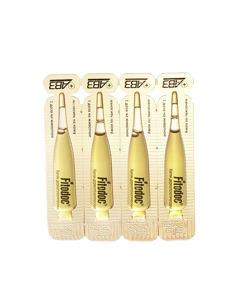 FITODOC Капли дерматологические для собак крупных пород (40-60 кг), 4*1,8 мл