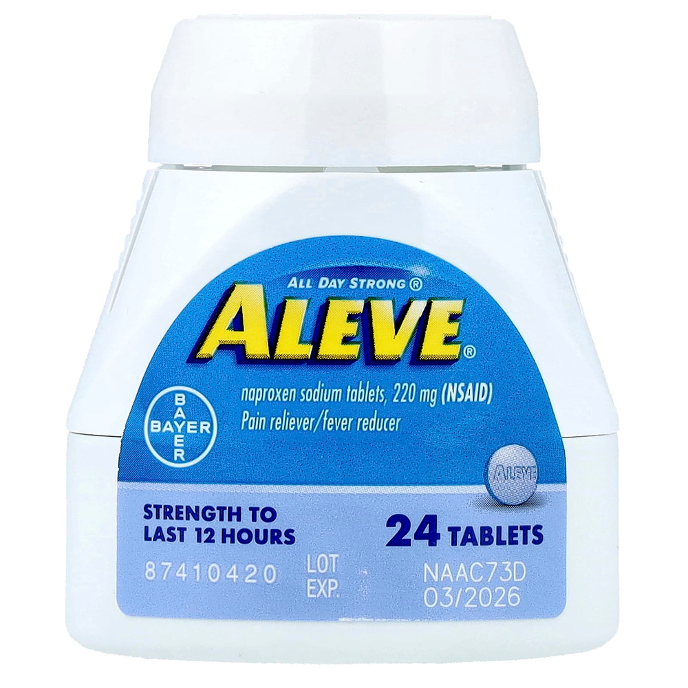 Aleve, Напроксен натрия в таблетках, 220 мг, 24 таблетки