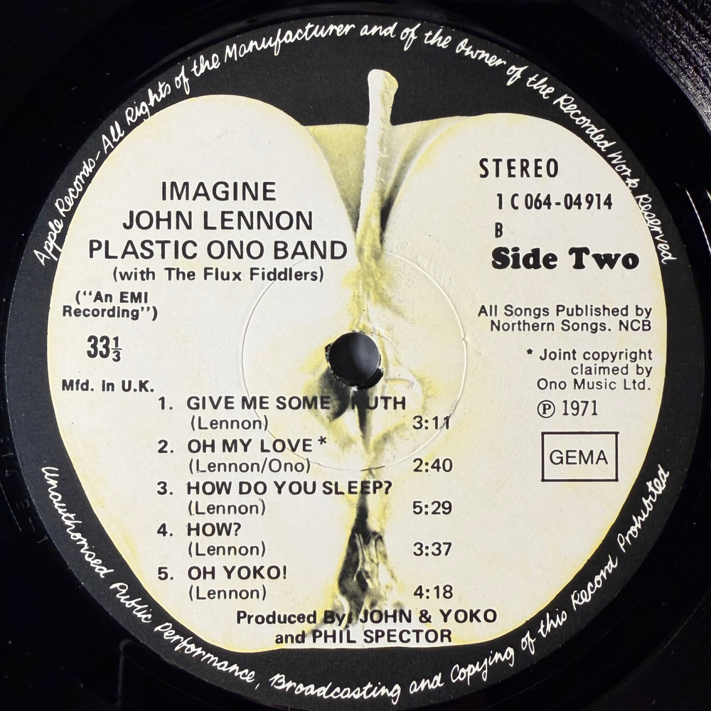 John Lennon ‎– Imagine (Германия 1971г.)