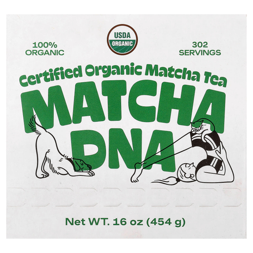 Matcha DNA, сертифицированный органический чай матча, 454 г (16 унций)