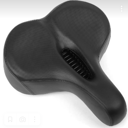 Седло комфортное, 300*270мм, черное, Vinca Sport VS 121