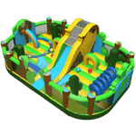 Коммерческий надувной батут "Водопад в джунглях"