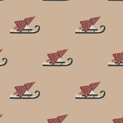 Елки на санях