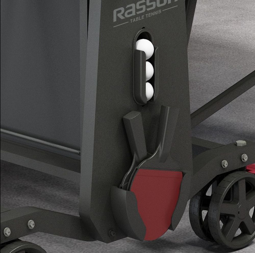 Теннисный стол складной для помещений &quot;Rasson Premium S-2260 Indoor&quot; (274 Х 152.5 Х 76 см ) с сеткой