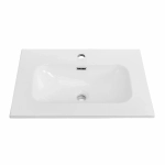 Тумба с раковиной Cezares DUET-N 60 DUET-N-600-2C-SO-BL+CZR-8073-60 Bianco Lucido
