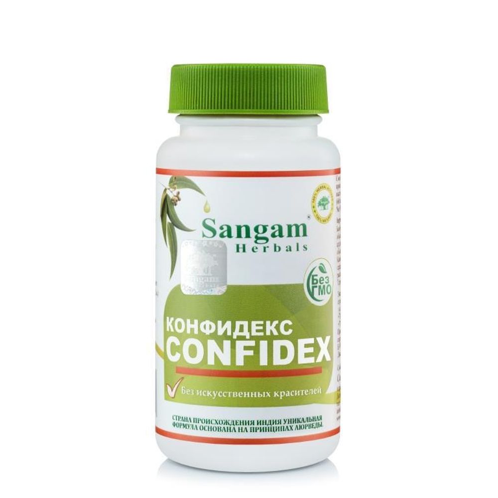 БАД Sangam Herbals Confidex Конфидекс (750 мг) 60 Восстановление и улучшение функций мужской репродуктивной системы. Нормализует и стимулирует сперматогенез, качественно улучшает состав спермы. Повышает способность к физиологически здоровому зачатию ребенка. Поддерживает оптимальный гормональный фон