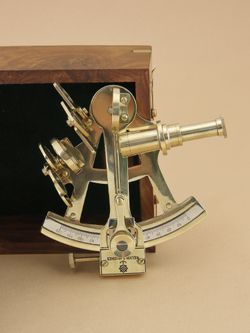 Nautical Морской секстант в деревянном футляре