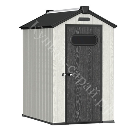 Пластиковый сарай Black Fox Summit 4x6 light grey/anthracite