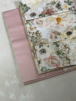 Постельное белье 2 спальное евро Mirabello Sweet Bouquet бежевое