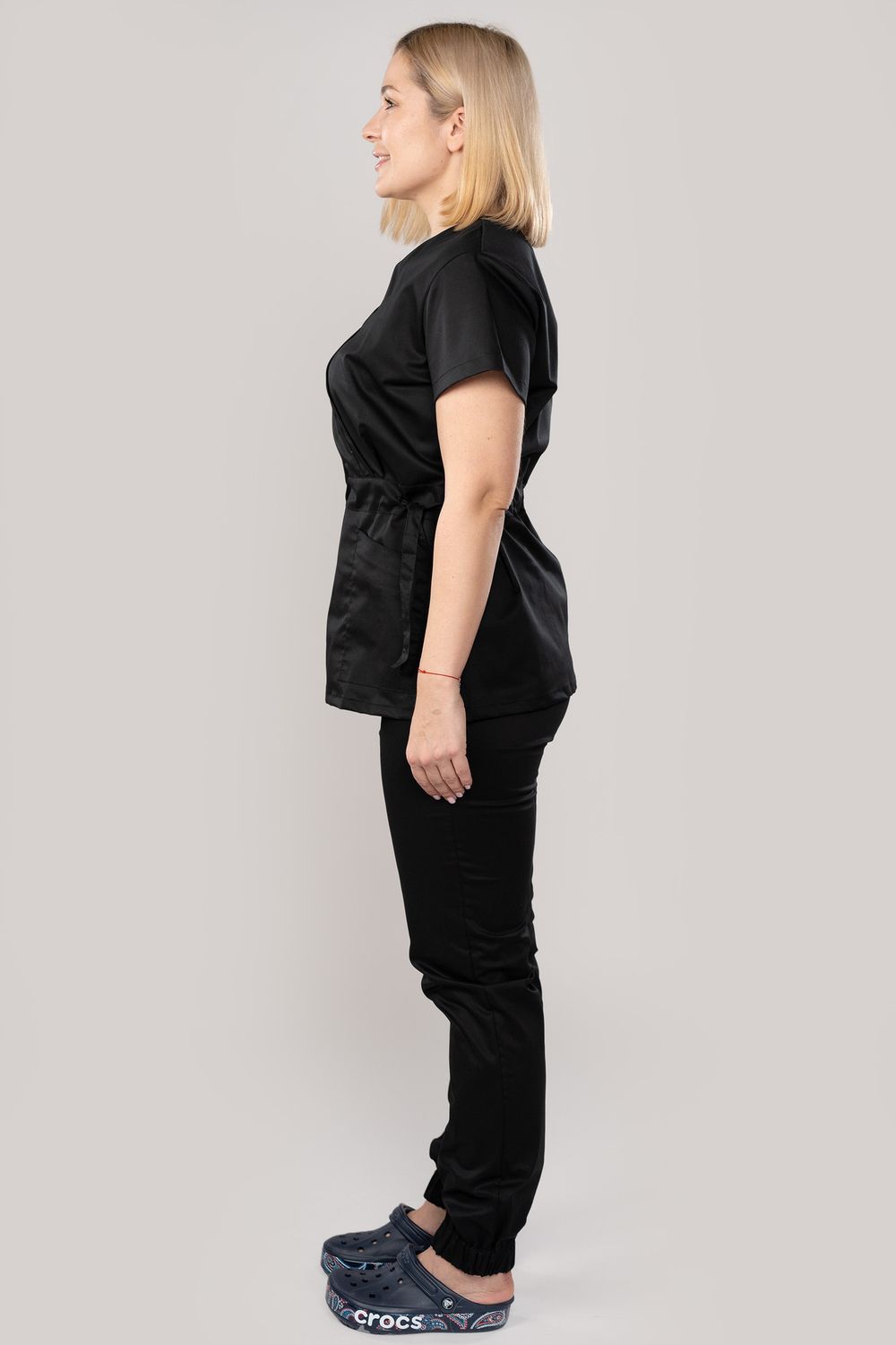 Костюм медицинский женский 386 ЧЕРНЫЙ