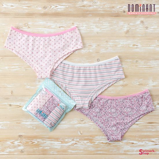 Трусики женские DOMINANT 85000-131, SHORT, 3 шт. в уп.